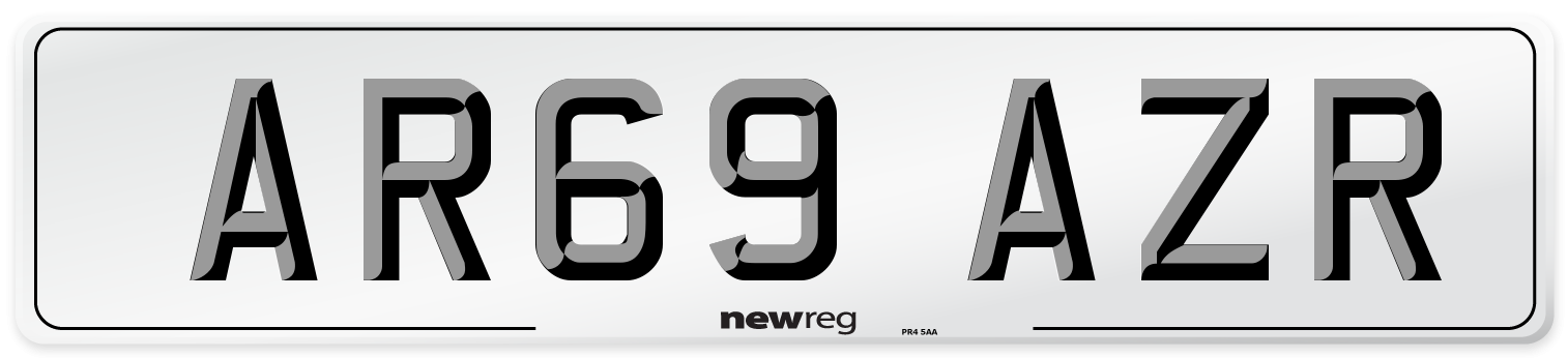 AR69 AZR Number Plate from New Reg